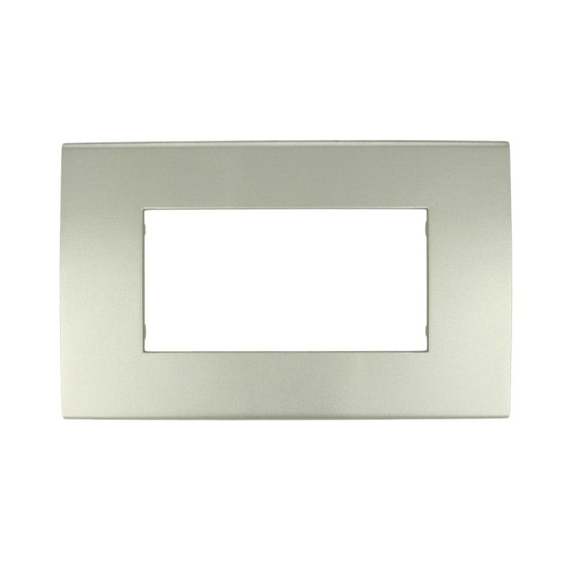 Placca SILVER  4 posti compatibile con Vimar Arkè TIPO 19654.79