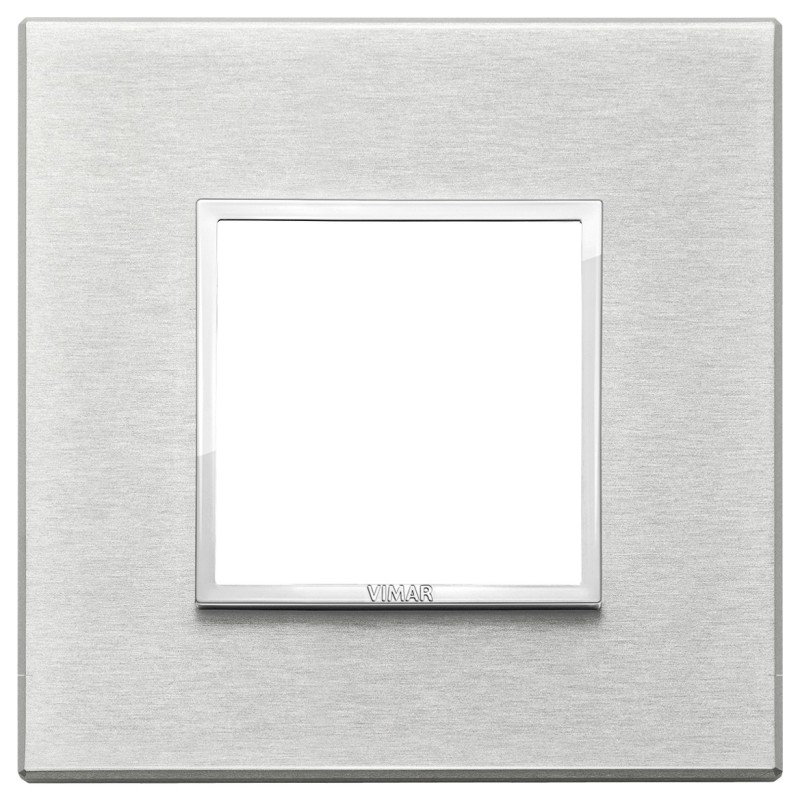 Placca 2M grigio Next Vimar Eikon Evo 21642.02