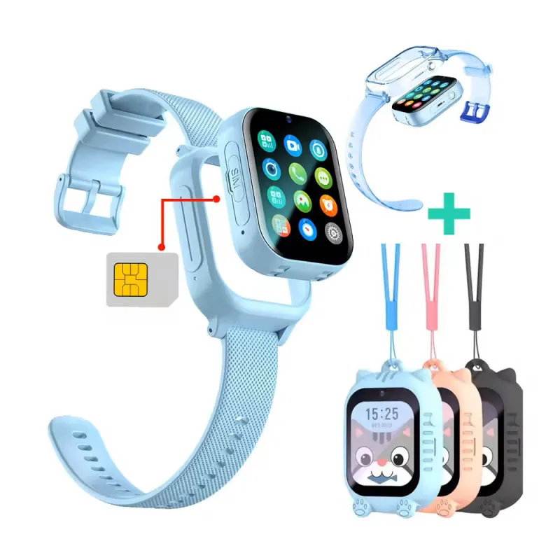 Cellulare da polso per bambini con Sim Smartwatch 4G - Videochiamate HD - GPS - SOS orologio