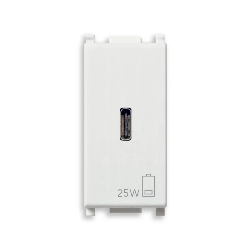 Alimentatore USB 25W 1M bianco VIMAR PLANA 14292.C.25