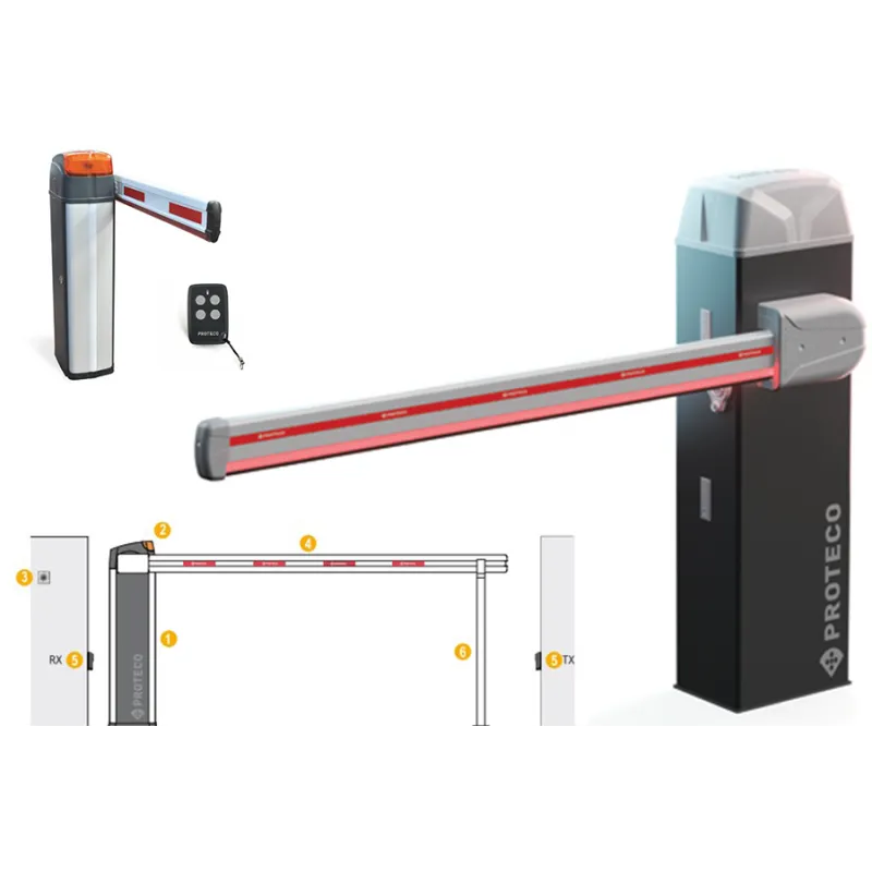 Kit barriera stradale automatica da 6 metri con led