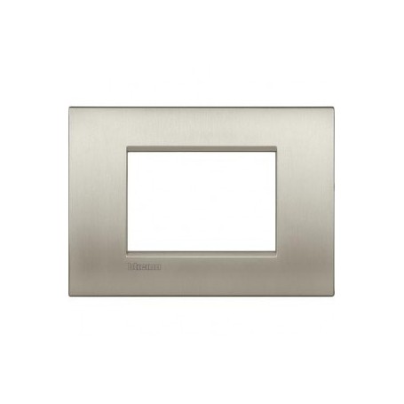 LNC4803TIS-BTI - BTICINO LIVING LIGHT placca 3P titanio spazzolato LIVING  LIGHT AIR METALLO - Bticino