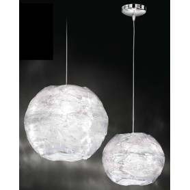 Lampadario lampada a sospensione in metallo verniciato bianco D.47cm 6396b  lc Illuminazione moderna per salone cucina