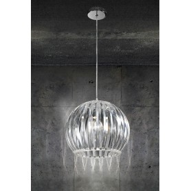 Lampadario a sospensione moderna BIANCO Planet 10 Luci Led 1169