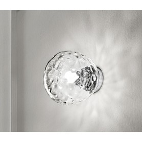 Design 7W LED Soffitto Lampada Salotto Rotondo Vetro Motivo Cristalli  LIVING-XXL 4059157000612 